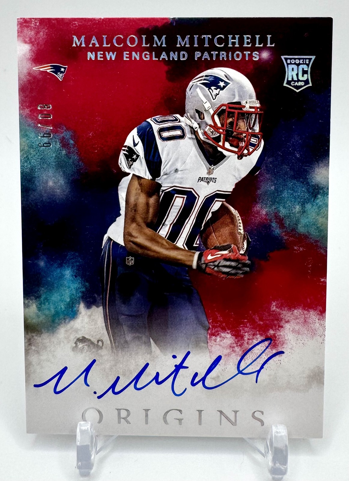 Malcolm Mitchell Panini Origins Rookie Autographs #124 Red