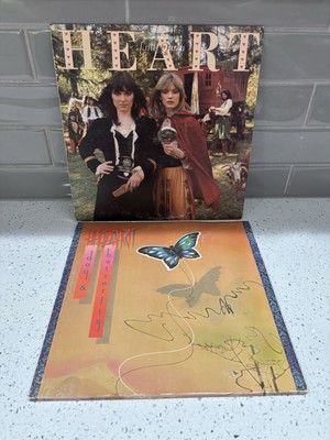 Lot of 2 Heart Albums Little Queen & Dog Butterfly 1977 1978 Vintage Vinyl 