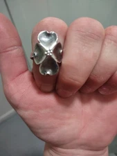  Vintage Stuart Nye 925 Sterling Silver Adjustable Ring 