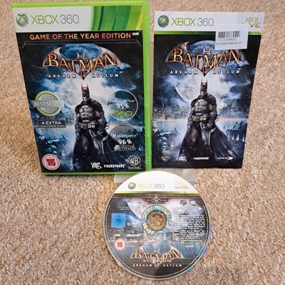 Batman Arkham Asylum Game of the Year Edition Xbox 360 Videospiel PAL Karten