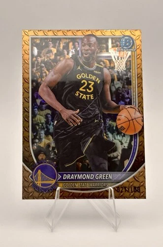 2025-26 Topps Bowman Chrome Draymond Green Reptilian Refractor /100 #BCV-117