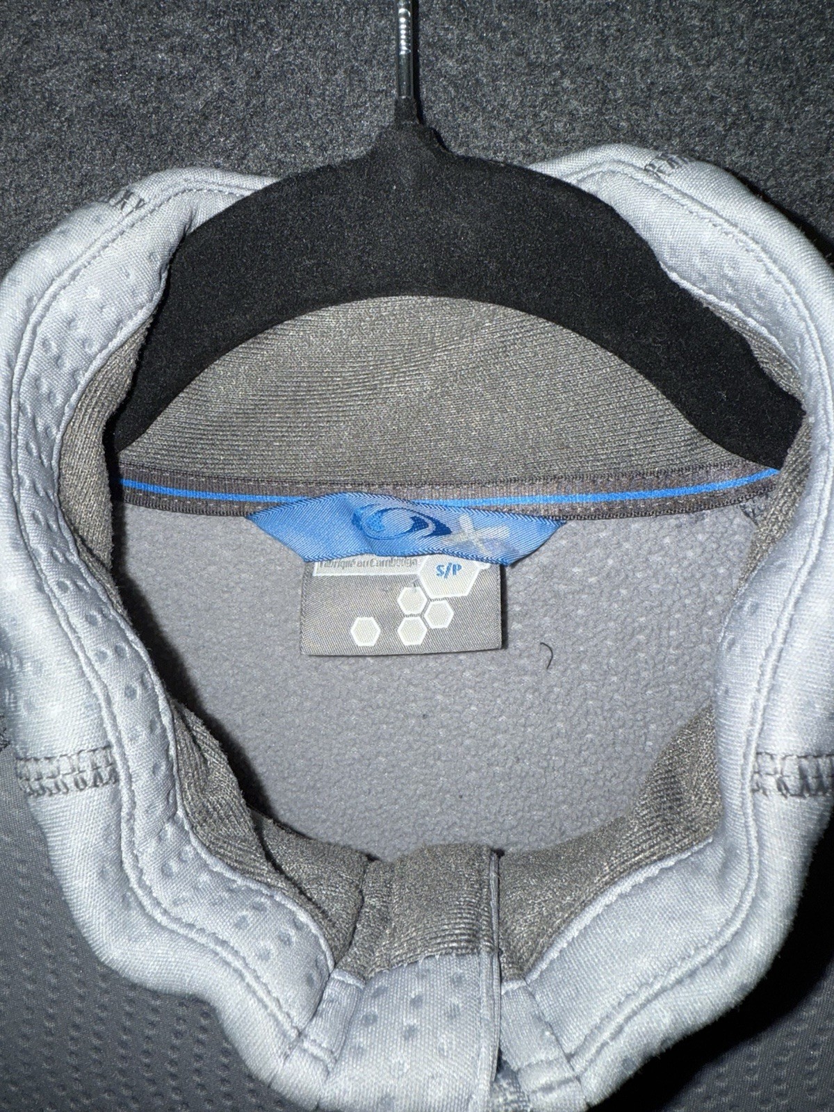 SALOMON Giacca Uomo Grigio Foderata in Pile Acti Termica con Cerniera Taglia S