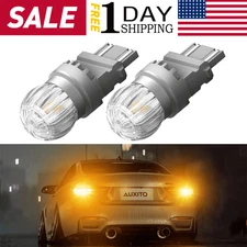 AUXITO 3157 3156 LED Amber Turn Signal DRL Side Marker Light Bulbs Error Free