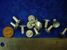 50 Solid Aluminum 3/16 X 1/2 SCA armor rivets LARP TRUSS cold form model tank 