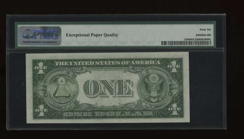 DBR 1935-A $1 North Africa Silver Fr. 2306 RC Block PMG 66 EPQ Serial R92853415C - Image 2 of 2