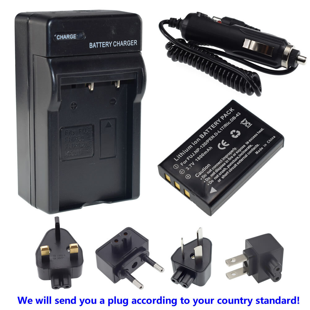 FUJIFILM FinePix F11 動作品 バッテリー充電器付 Battery + charger for Fuji NP-120 FinePix M603 F11 F10 M603 Zoom