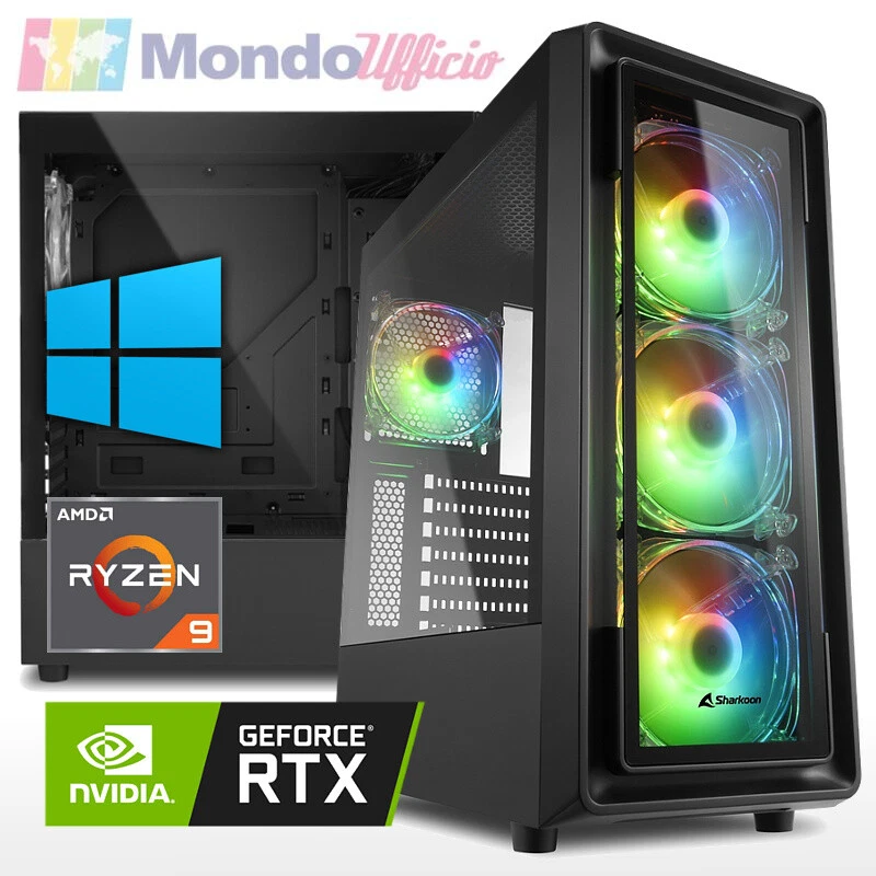 ASSEMBLATI PC GAMING AMD RYZEN 9 5900X - Ram 32 GB - SSD M.2 1 TB - RTX 3060 - Windows