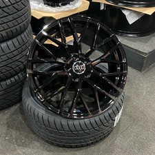 19" Audi R8 S-line Style Gloss Black alloy wheels 235/35/19 tyres Audi A3 S3