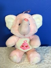 1984 Vintage Care Bears Cousins Lotsa Heart Elephant 13" Plush Stuffed Animal