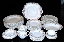 Vintage COPELAND SPODE Wicker Dale #4088 Dinnerware