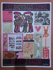 VTG Rare 1968 Norwegian Lesson POSTER MCM Mid Century 15.5”X 20.5” Lionel Kalish