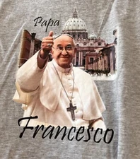 Pope Francis MEMORY papa gray T-shirt Unisex tee All sizes 2F309