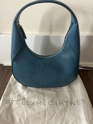 【送料&関税込】Stella McCartney Logo Perforated Small Hobo NEW STELLA MCCARTNEY Small Perforated Logo Leather Hobo Bag