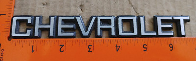 CHEVROLET SOLID METAL EMBLEM 6.7'' X 0.9'' AIMILAR TO 20239372, NO PART # (3735)