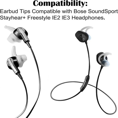 Puntas para Bose Stayhear+ Soundsport SIE2 Silicona Puntas para las Orejas Cubierta Accesorios - Imagen 8 de 8