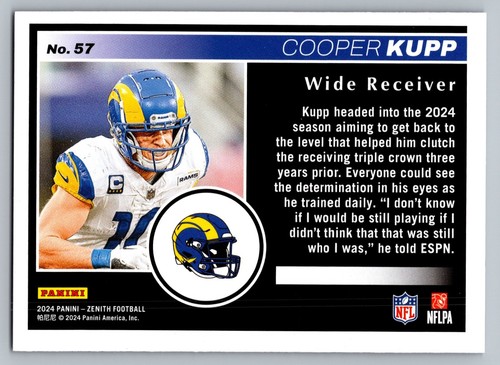 2024 Panini Zenith Football Retail Base 1-200 Pick your card - Picture 117 of 277
