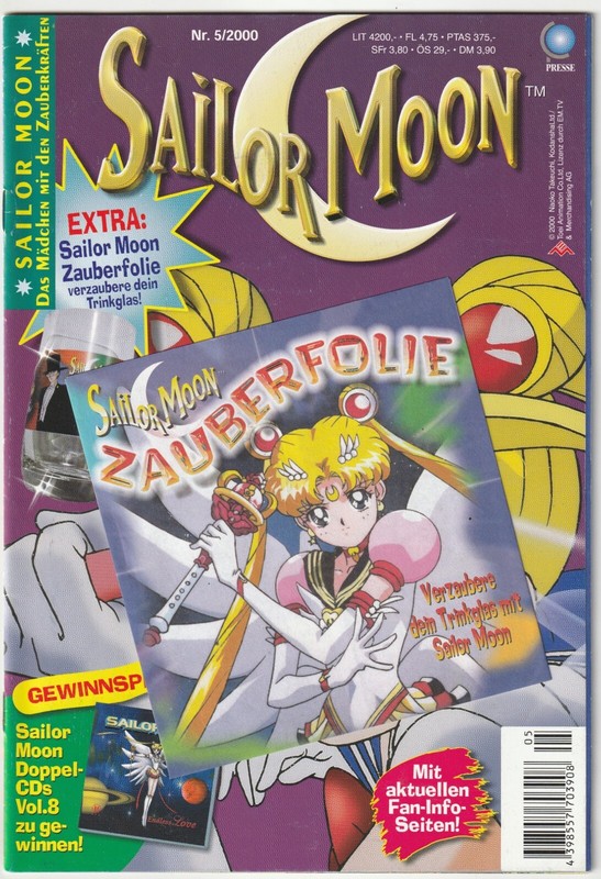 ✪ SAILOR MOON #5/2000 + Poster/Extra, Ehapa/Toei MANGA COMIC BOOK Z1/1-