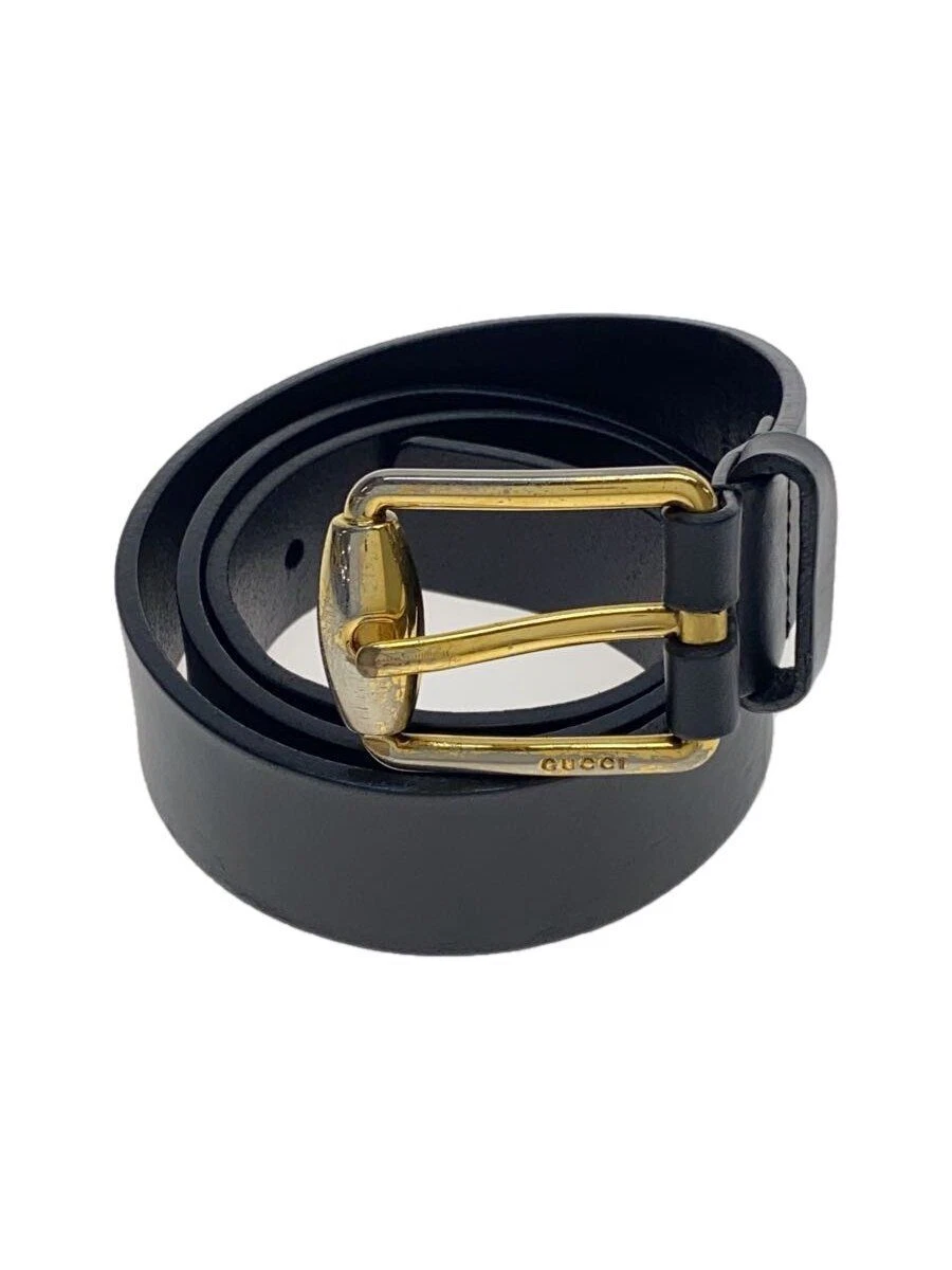 Ceinture GUCCI cuir noir uni homme 525040 occasion