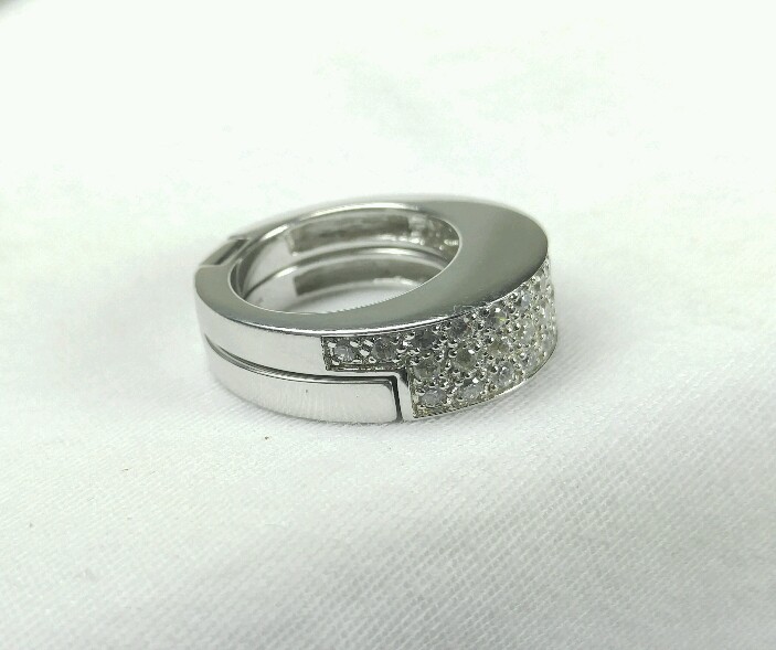 GUESS COLLECTION MICRO PAVE CZ STACK Sterling Sil… - image 4