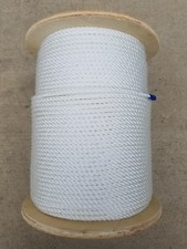 5/16" x 600 Ft - 3 Strand Nylon Rope - Dock Line - Anchor Line - Marine Grade