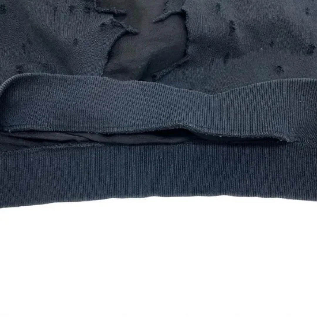 GIVENCHY Destroyed Hoodie pullover felpa con cappuccio