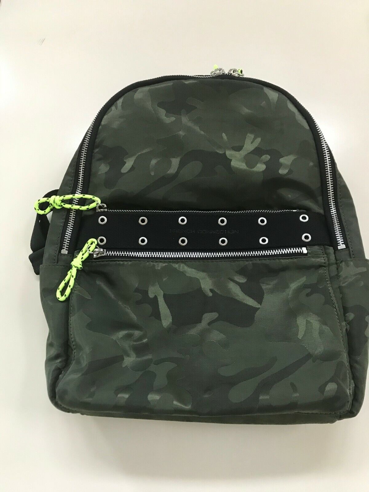 French Connection NEW camo slim fit nylon backpack -- NICE!