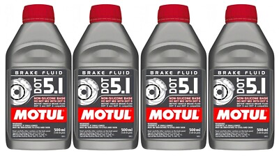 Motul DOT 5.1 - 2 Liters AM - Long Life Fully Synthetic Brake Fluid (4 x 0.5L)