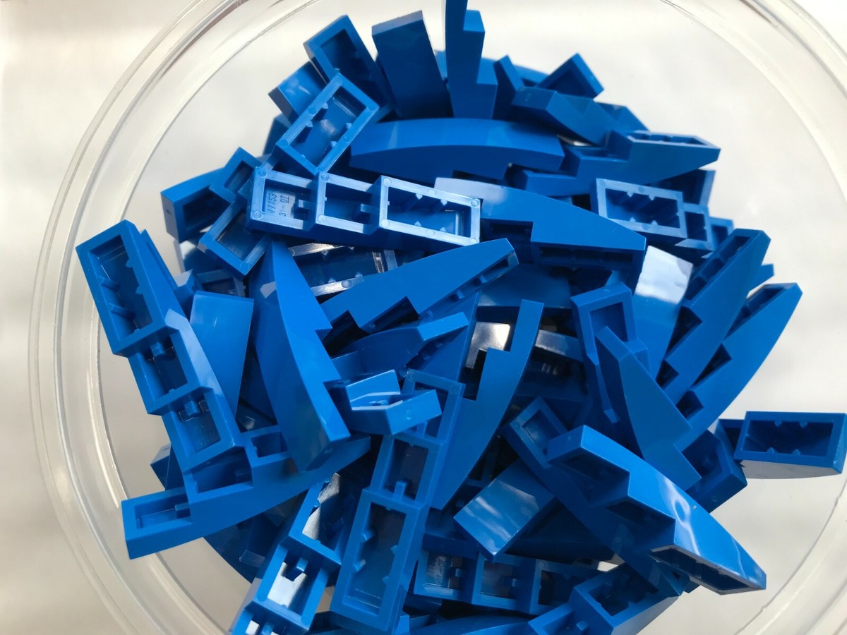 LEGO-NEW-#61678-BLUE-SLOPE CURVED 4 X 1 -10 PIECES | eBay
