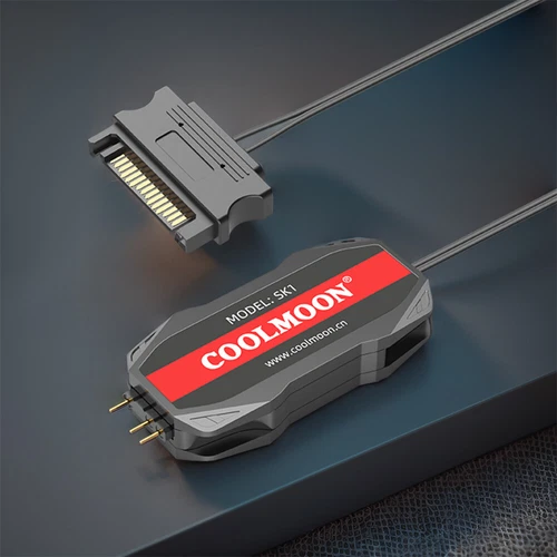 ARGB Controller 5V 3pin To SATA RGB Remote Controller for Light Strip(Black ) UK