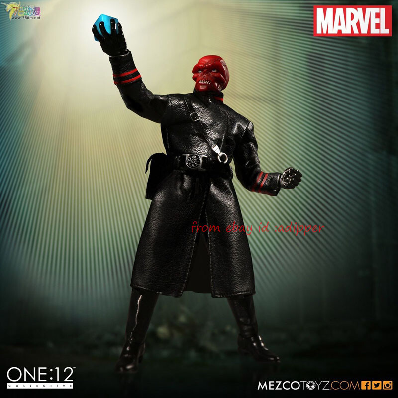 Perfect Mezco Toyz 1/12 Collective Red Skull Action Figure