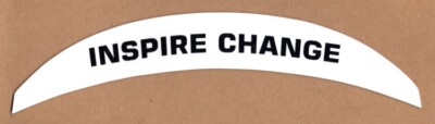 Tom Brady Buccaneers ''INSPIRE CHANGE'' Bumper Decal for Riddell SpeedFlex Helmet