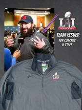 Pullover de los New England Patriots emitido por el equipo del Super Bowl LI 51 juego de la NFL usado usado