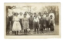 1913 RPPC Keller School Madison Twp. ( Last Day of School) Unposted