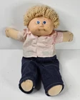 Vintage Cabbage Patch Kids Doll 1985 Blonde hair Blue Eyes Single Dimple Pink