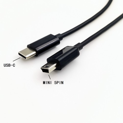 USB C to Mini USB 2meter 6FT Cable Charging Cord for PS3 Controller, MP3 Player - 第 1/6 張圖片