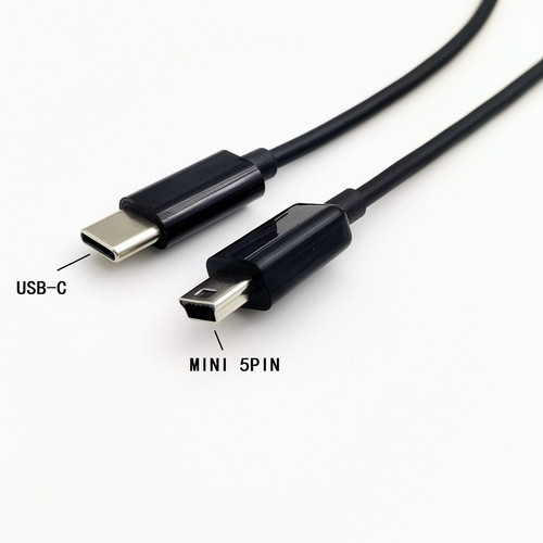 Cable de carga USB C a mini USB 2 metros 6 pies para controlador PS3, reproductor de MP3 - Imagen 1 de 6