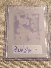 NATE MCCOLLUM 2019 Leaf Perfect Game AUTOGRAPH PRINTING PLATE #1/1 Georgia Tech