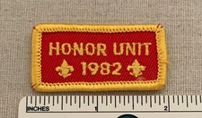 Vintage 1982 HONOR UNIT Boy Scouts of America Uniform PATCH BSA Troop Pack Badge