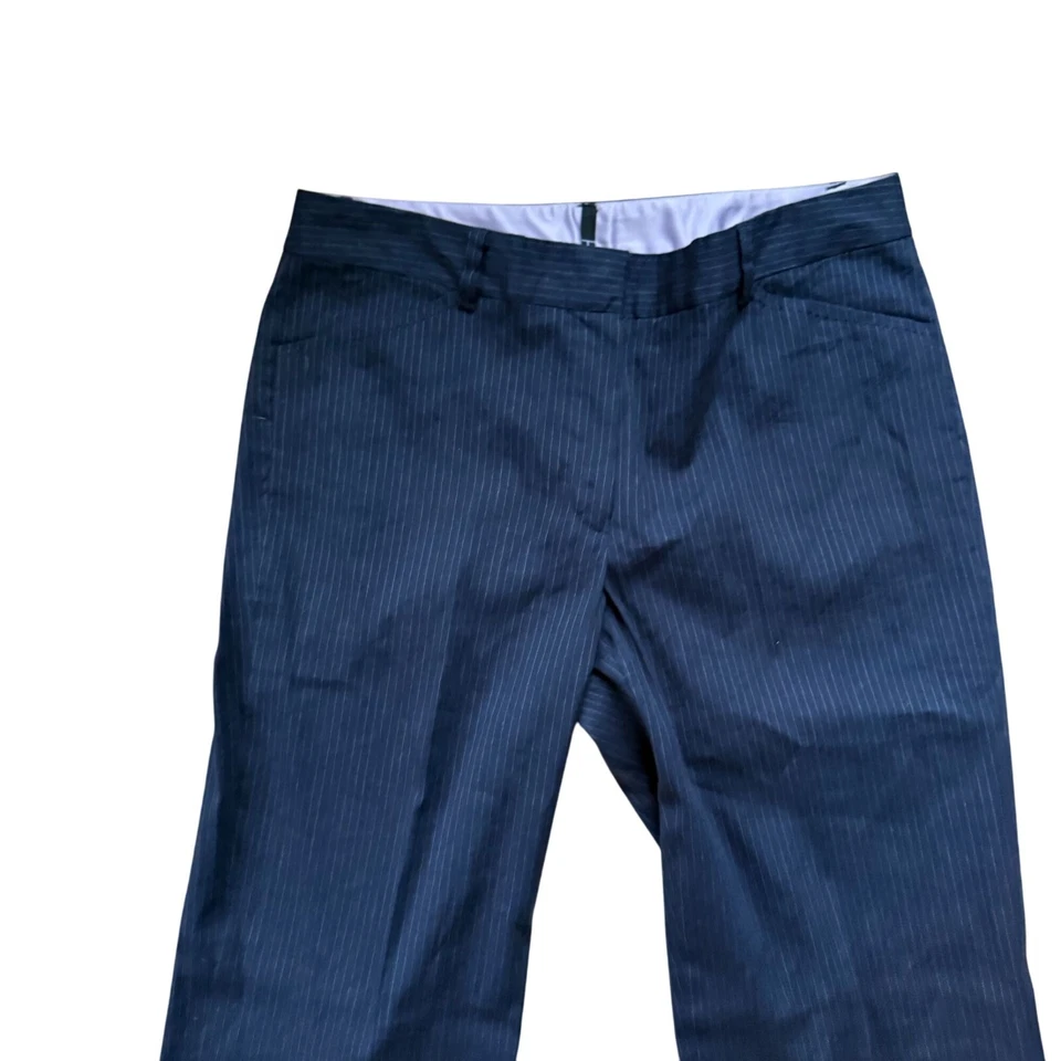Pantalones de vestir Tahari a rayas corte bota para mujer talla 8 formales negocios informales azules Foto 2 de 4