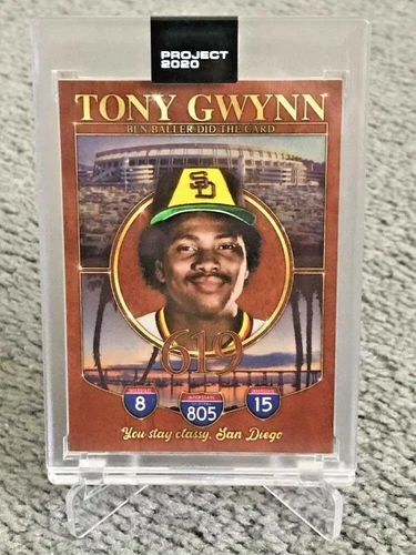 Topps Project 2020 TONY GWYNN by BEN BALLER #209 w/ Box 1983 RC Rookie Card HOF