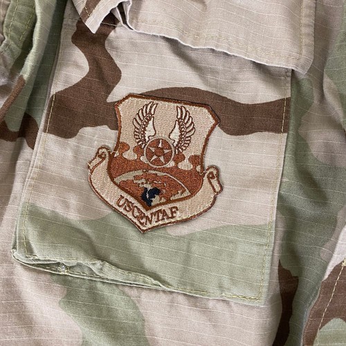 US Air Force Desert Camo Combat Jacket L Military Tactical DCU Uniform USCENTAF - Picture 4 of 15