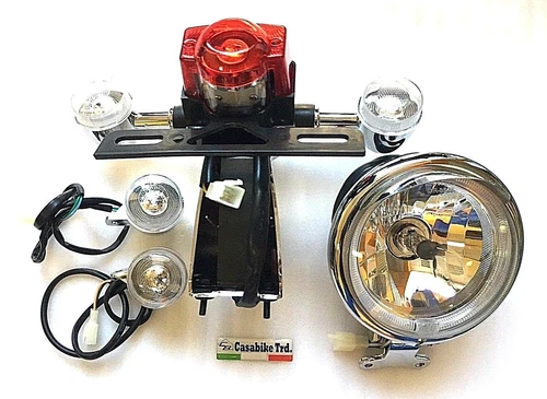Retro Scooter Complete Set LED Lighting Headlight H4 Rear Light Sydney Nova