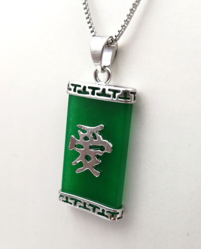 Collar Colgante Rectangular Multicolor Genuino Palabra de Amor de Jade 18 KGP - Imagen 20 de 37
