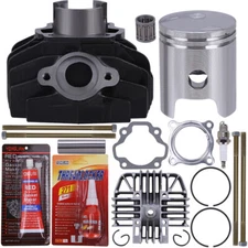 For 1983-2006 Yamaha PW80 PW 80 Cylinder Gasket Piston Rings Top End Rebuild Kit