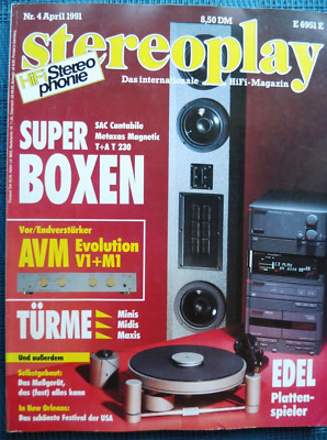 STEREOPLAY 4/91, SAC CANTABILE,T+A T 230,AVM EVOLUTION V/M 1,SPHINX PROJECT 2,12