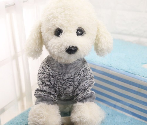 CUTE PET DOG WARM JUMPER SWEATER CLOTHES PUPPY CAT KNITWEAR KNITTED COAT WINTER - Picture 13 of 23