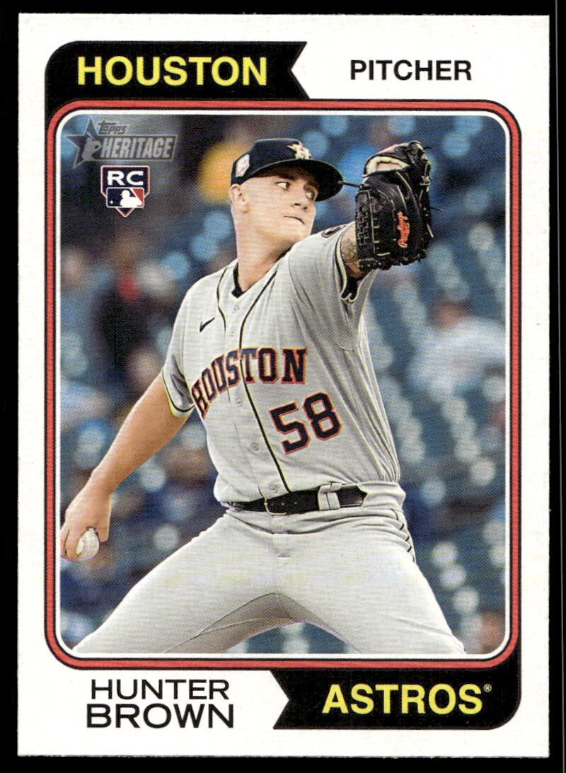 2023 Topps Heritage Hunter Brown Rookie G179 Houston Astros #316
