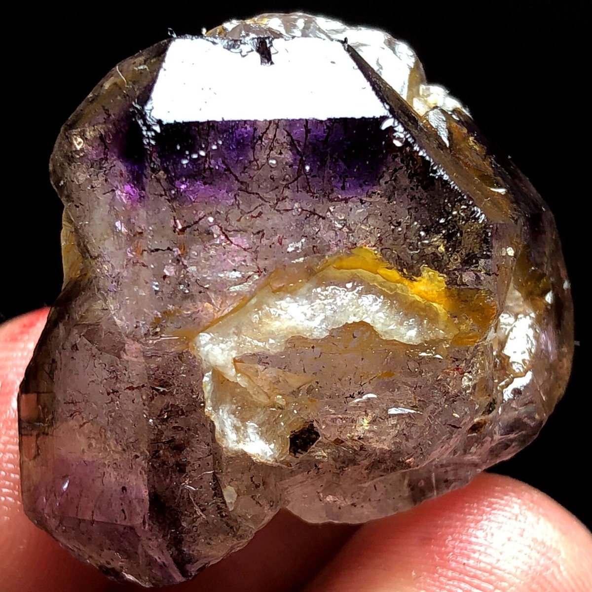 24g 1PC Diamond Grade ! Super Seven Skeletal Amethyst Quartz 