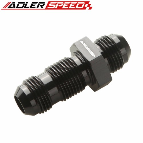 Adaptador de mamparo ADLERSPEED AN8 8AN AN-8 recto AN aluminio negro - Imagen 5 de 6