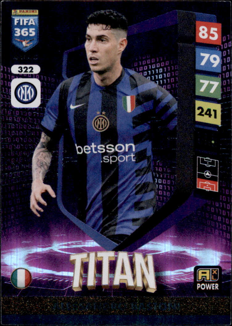 Panini FIFA 365 Adrenalyn XL 2025 Card 322 - Alessandro Bastoni